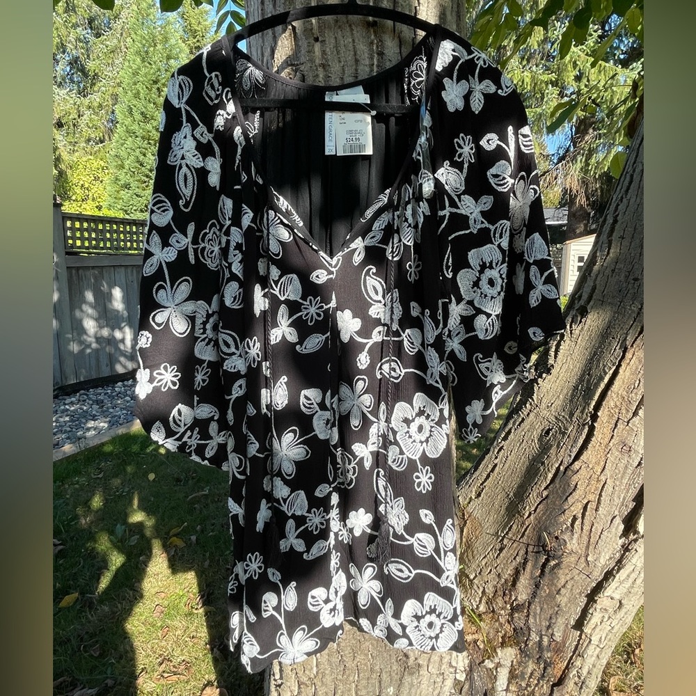 “Forgotten Grace” Boho, Casual Blouse.